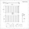 Design Heizkörper Horizontal (Doppellaging) 635mm x 1416mm | Anthrazit - Revive