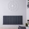 Design Heizkörper Horizontal (Doppellaging) 635mm x 1416mm | Anthrazit - Revive