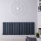 Design Heizkörper Horizontal (Doppellaging) 635mm x 1652mm | Anthrazit - Revive