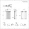 Design Heizkörper Horizontal (Doppellagig) 635mm x 420mm | Weiß - Delta