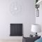 Design Heizkörper Horizontal (Doppellagig) 635mm x 630mm | Anthrazit - Delta