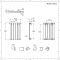 Design Heizkörper Horizontal (Einlagig) 635mm x 420mm | Anthrazit - Delta