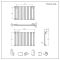 Design Heizkörper Horizontal (Einlagig) 635mm x 980mm | Anthrazit - Delta