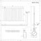 Elektrischer Design Heizkörper Horizontal (einlagig) Anthrazit 635mm x 980mm inkl. 800W Heizelement - Delta
