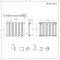 Design Heizkörper Horizontal (Einlagig) 635mm x 840mm | Anthrazit - Delta