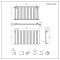 Design Heizkörper Horizontal (Einlagig) 635mm x 1190mm | Anthrazit - Delta