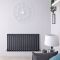 Design Heizkörper Horizontal (Einlagig) 635mm x 1190mm | Anthrazit - Delta