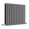 Design Heizkörper Horizontal Anthrazit, H 635mm, Breite wählbar - Delta