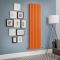 Design Heizkörper, H 1780mm, vertikal - Breite wählbar - Orange - Delta