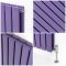 Design Heizkörper, H 635mm, horizontal - Breite wählbar - Lila - Delta