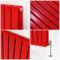 Design Heizkörper, H 1780mm, vertikal - Breite wählbar - Rot - Delta