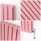 Design Heizkörper, H 635mm, horizontal - Breite wählbar - Rosa - Delta
