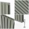 Design Heizkörper, H 635mm, horizontal - Breite wählbar - Salbeigrün - Delta