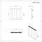 Elektrischer Design Heizkörper Horizontal Schwarz 600mm x 600mm - mit Stecker - Notus V