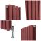 Design Heizkörper, horizontal - Größe wählbar - Rot (Booth Red) - Revive