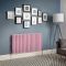 Design Heizkörper, horizontal (doppellagig) - Größe wählbar - Rosa - Revive