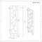 Design Heizkörper Vertikal Satiniert 1900mm x 550mm 689W – Tria
