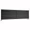 Horizontaler Designer Heizkörper 472mm x1600mm Matt-Schwarz - Revive