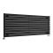 Design Heizkörper Horizontal Mattschwarz 590mm x 1600mm 1298W (einlagig) - Revive