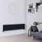Design Heizkörper (doppellagig) horizontal – 354mm x 1600mm - Schwarz – Sloane