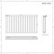 Design Heizkörper Horizontal (Doppellagig) 635mm x 1190mm | Schwarz - Delta