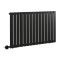 Elektrischer Design-Heizkörper Horizontal (Einlagig) 635mm x 1190mm "mit WLAN-Heizelement zur Festverdrahtung" Schwarz - Delta - ECOSO by Hudson Reed