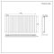 Elektrischer Design-Heizkörper Horizontal (Einlagig) 635mm x 1190mm "mit WLAN-Heizelement zur Festverdrahtung" Schwarz - Delta - ECOSO by Hudson Reed