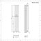 Design Heizkörper Vertikal Chrom 1600mm x 300mm 393W (einlagig) - Delta