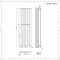 Design Heizkörper Vertikal Chrom 1600mm x 450mm 590W (einlagig) - Delta