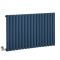Elektrischer Design Heizkörper (einlagig), horizontal, H 635mm - Blau (Deep Sea Blue) - Breite, Thermostat und Kabelabdeckung wählbar - Revive