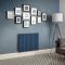 Elektrischer Design Heizkörper (einlagig), horizontal, H 635mm - Blau (Deep Sea Blue) - Breite, Thermostat und Kabelabdeckung wählbar - Revive