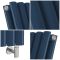 Elektrischer Design Heizkörper, vertikal, B 236mm - Blau (Deep Sea Blue) - Höhe, Thermostat und Kabelabdeckung wählbar - Revive