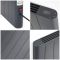 Elektrische Smart Konvektor-Wandheizung 1200W mit Stecker 533mm x 733mm Anthrazit - Virtus