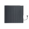 Elektrische Smart Konvektor-Wandheizung 1200W mit Stecker 533mm x 733mm Anthrazit - Virtus