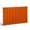 Elektrischer Design Heizkörper (einlagig), horizontal, H 635mm - Orange (Sunset Orange) - Breite, Thermostat und Kabelabdeckung wählbar - Revive