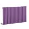 Elektrischer Design Heizkörper (einlagig), horizontal, H 635mm - Lila (Lush Purple) - Breite, Thermostat und Kabelabdeckung wählbar - Revive