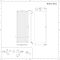 Elektrischer Design Heizkörper Vertikal  1800mm x 600mm inkl. 1000W Heizelement - Weiß - Rubi