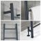 Handtuchheizkörper im Leiterstil zur Bodenmontage, 1800mm x 500mm, 466W – Anthrazit - Indus