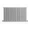 Design Heizkörper Horizontal Hellgrau 635mm x 1000mm 1587W (doppellagig) - Sloane
