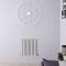 Design Heizkörper Horizontal Hellgrau 635mm x 590mm 932W (doppellagig) - Revive