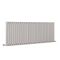 Design Heizkörper Horizontal Hellgrau 635mm x 1652mm 2609W (doppellagig) - Revive