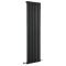 Design Heizkörper Vertikal Schwarz 1600mm x 472mm 1121W (einlagig) - Revive