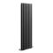 Design Heizkörper Vertikal Mattschwarz 1600mm x 472mm 1818W (doppellagig) - Revive