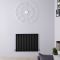 Design Heizkörper Horizontal (Einlaging) 635mm x 826mm | Schwarz - Revive