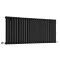 Design Heizkörper Horizontal (Einlaging) 635mm x 1416mm | Schwarz - Revive