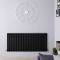 Design Heizkörper Horizontal (Einlaging) 635mm x 1416mm | Schwarz - Revive