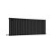 Design Heizkörper Horizontal (Einlaging) 635mm x 1652mm | Schwarz - Revive