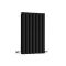 Design Heizkörper Horizontal (Doppellaging) 635mm x 413mm | Schwarz - Revive