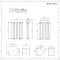 Design Heizkörper Horizontal (Doppellaging) 635mm x 413mm | Schwarz - Revive