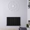 Design Heizkörper Horizontal (Doppellaging) 635mm x 1000mm | Schwarz - Revive